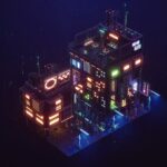 Midnight Moments is a cyberpunk diorama builder for the neon